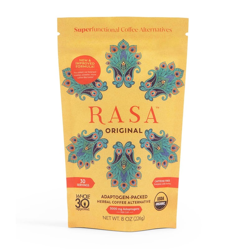 Rasa Original - Adaptogenic Mushroom Coffee Alternative to Support Better Overall Wellness, Better Sleep, Clearer Skin | Vegan, Keto, Whole 30, Ayurveda Wellness Tonic with Chaga + Reishi (8 oz / 30 Servings) - Image 1